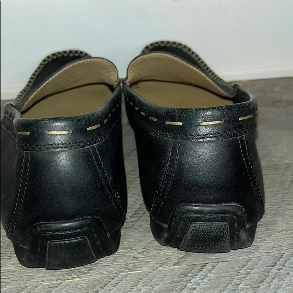 FRYE & CO. MENS LEWIS VENETIAN LOAFER DRIVING MOC BLACK LEATHER 13 M - Picture 8 of 10